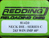Redding - Neck Sizing Die - 243 Win AI - 81420