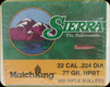 Sierra - 22 Cal - 77 Gr - MatchKing - Hollow Point Boat Tail - 500ct - 9377