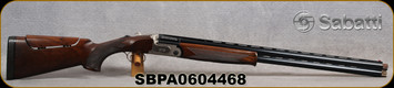 Consign - Sabatti - 12Ga/3"/28" - CTS Special - Walnut Stock w/Schnabel Forend/Engraved Nickel Receiver/Blued, vent-rib barrels, ejectors, 6pcs.Extended Chokes - in original case