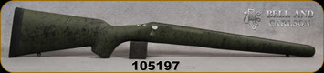 Bell and Carlson - Remington 700 BDL - Heavy Barrel - Sporter Style - LA - Olive Green with Black Web