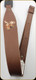 Levy's Leather - Leather Sling - 2 1/4" Brown Garment Leather Moose Emboidery Cobra Style - 37" - SNG20EM-BRN