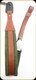 Levy's Leather - Leather Sling - 2 1/4" Walnut & Green Suede Padded Style - SN14-WAL/GRN