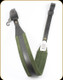 Levy's Leather - Leather Sling - 2 1/4" Black & Green Suede Padded Style - SN14-BLK/GRN