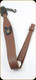 Levy's Leather - Leather Sling - 2 1/4" Brown Garment Leather Bear Embroidery - 37" - SNG20EB-BRN