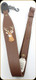 Levy's Leather - Leather Sling - 2 1/4" Brown Garment Leather Deer Embroidery - 37" - SNG20ED-BRN