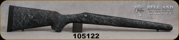Bell and Carlson - Remington 700 BDL - Heavy Barrel - Sporter Style - LA - Black W/Grey Web