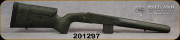 Bell and Carlson - Savage Target/Competition - Adjustable Cheekpiece - SA - Bottom Bolt Release - Olive Green W/Black Web