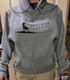 Prophet River - Pullover Hoodie - Grey with Centered Black Logo - Small