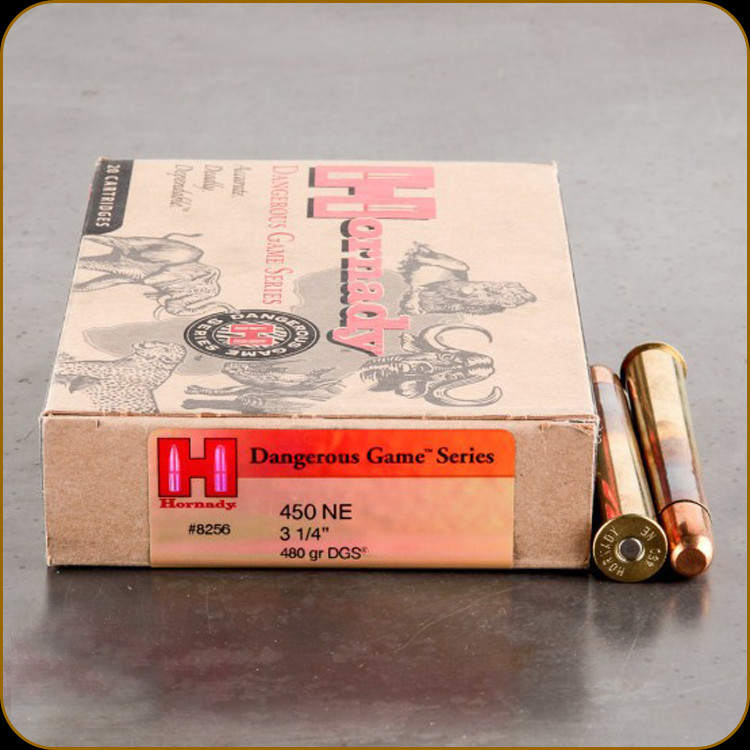 Hornady - 450 Nitro Express - 480 Gr - Dangerous Game Series - FMJ - 20ct -  8256 - Prophet River Firearms