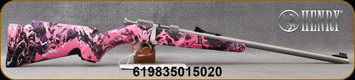 Henry - 22LR - Mini Bolt - Single Shot Bolt Action Rifle - Muddy Girl Synthetic Stock/Stainless Steel, 16.25"Barrel, Mfg#H005MG