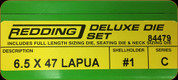 Redding - Deluxe Die Set - 6.5/47 Lapua - 84479