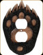 Bear Paw Duplex Receptacle Cover