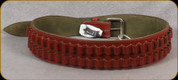 Levy's Leather - Cartridge Belt - 2 3/4" - Walnut Magnum Calibers - 47" - SN46-H-L-WAL