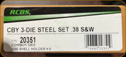 RCBS - 3 Die Steel Cowboy Set - 38 S&W - 20351