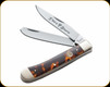 Boker - Manufaktur - Traditional Series Trapper - High Carbon Stainless Steel -  Brown Synthetic and Nickel Silver Bolsters - 110731T