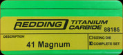 Redding - Titanium Carbide Die Set - 41 Magnum - 88185