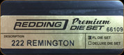 Redding - Premium Full Length Die Set - 222 Remington - 66109