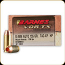 Barnes - 10mm Auto - 155 Gr - VOR-TX - XP Hollow Point - 20ct - 31180