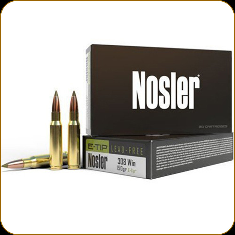 Nosler - 308 Win - 150 Gr - E-Tip Lead-Free - 20ct - 40034 - Prophet ...