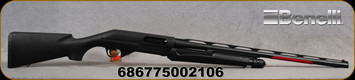 Benelli - 20Ga/3"/24" - Nova Compact - Pump Action Shotgun - Black Synthetic, Red-Bar Front and Metal Bead Mid-Sight, 13"LOP,  IC, M, F Chokes, Mfg# 20036