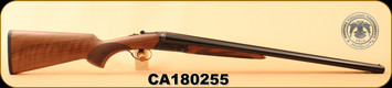 Huglu - 12Ga/3"/26" - 200A - SxS - Turkish Walnut/Case Hardened Receiver/Trigger Guard/Blued Barrel, SKU# 8681744307178, S/N CA180255