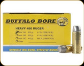 Buffalo Bore - Heavy 480 Ruger - 370 Gr - LBT Lead Flat Nose - 20ct - 13A