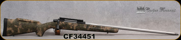 Used - Cooper - 300RUM - M52 Jackson Long Range - Green/Tan Camo Synthetic/Stainless, 26" Fluted Barrel, Muzzle brake, 10 MOA Ken Farrel Rail