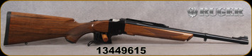 Consign - Ruger - 44RemMag - No.1-S Medium Sporter - American Walnut/Blued, 20"Barrel, Mfg# 21301 - c/w 1"Ruger rings, missing rear sight - less than 200rds fired - in original box