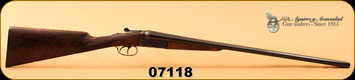 AYA - 16Ga/2.75"/27" - No.4/53 - SxS - Boxlock - Aged Walnut/Case Hardened Receiver/Blued, English Grip, double trigger