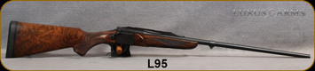 Consign - Luxus Arms - 30-06Sprg - Model 11 - Premium Walnut/Matte Blued, 26"Barrel, Raised Side Panels On Forearm, Barrel band, Inlayed swivel, 1" Pachmayr Recoil Pad - unfired - c/w 1"Talley Rings