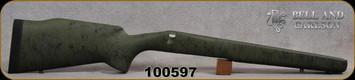 Bell and Carlson - Remington 700 - "M5 Detachable Magazine", M40 Style - SA - Olive Green w/Black Spiderweb