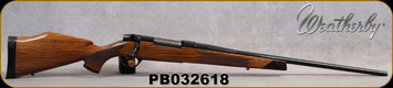 Used - Weatherby - 7mmRemMag - Mark V Euromark - Select Claro Walnut w/Ebony Forend Tip & Pistol Grip Cap/Blued, 24"Barrel