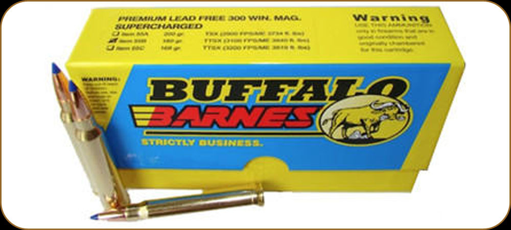 Buffalo Bore 300 Win Mag 180 Gr Barnes Ttsx Tipped Triple