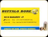 Buffalo Bore - 9x18 Makarov +P - 95 Gr - Jacketed Hollow Point - 20ct - 34A