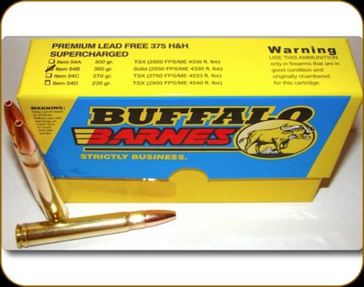 Buffalo Bore - 375 H&H - 270 Gr - Premium Mono-Metal Supercharged - Solid - 20ct - 54B - Prophet River Firearms