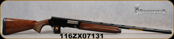 Browning - 12Ga/3"/28" - A5 Hunter - Kinematic Drive Semi-Auto - Grade I Gloss Turkish Walnut Stock/Blued, Invector-DS Flush, Mfg# 0118003004, S/N 116ZX07131 - Brand new firearm missing original case - Stored in Used A5 case with all accessories