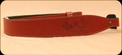 Levy's Leather - Walnut Stag Head Leather Cobra Rifle Sling - SN26D-WAL
