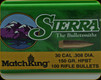 Sierra - 30 Cal - 150 Gr - MatchKing - Hollow Point Boat Tail - 100ct - 2190