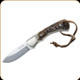 Fox Knives - Vintage Stag 596CE - 2.95" Blade - 440A - Brown Stag Handle - 02FX111