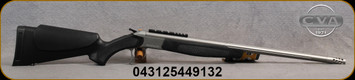 CVA - 444Marlin - Scout V2 - Single Shot Break Action Rifle - Black Synthetic Stock/Matte Stainless Finish, Threaded 25" Fluted Barrel, DuraSight Scope Rail Mount, CrushZone Recoil Pad, Mfg# CR4913S