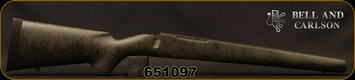 Bell and Carlson - Howa 1500/Weatherby Vanguard - Sporter Style - Youth Model - Short Action - Olive Green w/Black Spiderweb