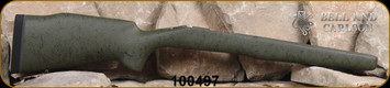 Bell and Carlson - Remington Model 700 BDL M40 Style - Short Action - Left Hand - Olive Green w/Black Spiderweb