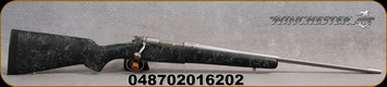 Winchester - 6.5Creedmoor - Model 70 Extreme Weather SS - Bolt Action Rifle - Bell & Carlson lay-up Composite textured Black w/Grey Web Stock/Stainless Steel, 22" Fluted Barrel, 5 Round Capacity, Mfg#535206289