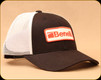 Benelli - Trucker Hat w/Logo Patch - Cotton Mesh Back - Black w/White - 0855-001