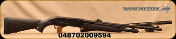 Winchester - 20Ga/3"/22"/26" - SXP Buck/Bird Combo - Pump Action - Black Composite Stock/Matte Black, Chrome-Lined field barrel, Rifled w/sights deer barrel - Mfg#512274691