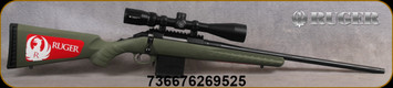 Ruger - 204Ruger - American Predator Vortex Optics Package - Synthetic Moss Green Stock/Matte Black 22" Barrel, Threaded 1/2x28, 10 Round Detachable Mag, Factory Installed Vortex Crossfire II 4-12x44 Riflescope w/Dead-Hold BDC Reticle, Mfg# 26952