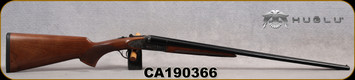 Huglu - 410Ga/3"/26" - 200AC Mini - SxS Single Trigger - Select Turkish Walnut/Case Hardened Receiver w/Gr5 Hand Engraving/Blued Barrels, Fixed Choke, SKU# 8681715398280, S/N CA190366