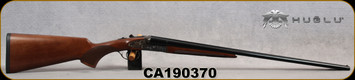 Huglu - 410Ga/3"/26" - 200AC Mini - SxS Single Trigger - Select Turkish Walnut/Case Hardened Receiver w/Gr5 Hand Engraving/Blued Barrels, Fixed Choke, SKU# 8681715398280, S/N CA190370