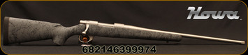 Howa - 6.5Creedmoor - Model 1500 - Bolt action Rifle - Grey w/Black Web HS Precision Stock/Satin Stainless, 22"Threaded Barrel, Hinged Floorplate, Mfg# HHS62511T+