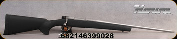 Howa - 6.5Creedmoor - 1500 Hogue Standard Rifle - Bolt Action Rifle - Black Hogue Overmolded Stock/Matte Stainless Finish, 22" Threaded Barrel, 4 Rounds, Mfg# HGR72512